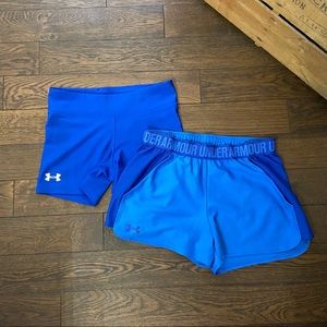 Set of 2 Blue Under Armour Women’s Shorts